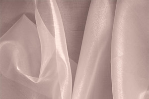 Peach Pink Silk Organza Apparel Fabric
