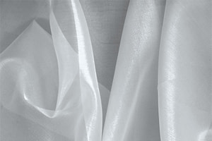 Water Blue Silk Organza Apparel Fabric