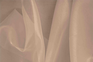 Blush Gray Silk Organza Apparel Fabric