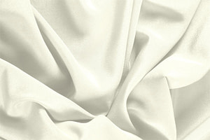 Ivory White Silk Crêpe de Chine Apparel Fabric