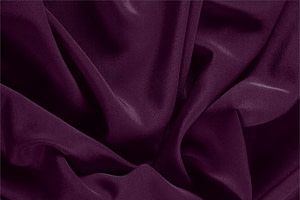 Plum Purple Silk Crêpe de Chine Apparel Fabric