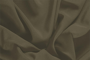 Bark Brown Silk Crêpe de Chine Apparel Fabric