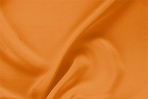 Persimmon Orange Silk Drap Apparel Fabric