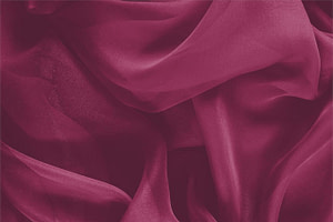 Cerise Purple Silk Chiffon Apparel Fabric