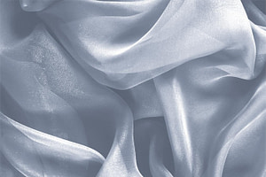 Avio Blue Silk Chiffon Apparel Fabric