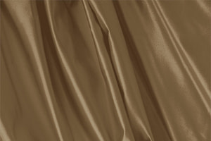 Hazelnut Brown Silk Duchesse Apparel Fabric