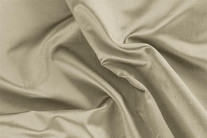 Oat Beige Silk Shantung Satin Apparel Fabric