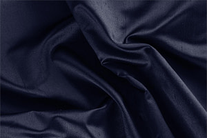 Ink Blue Silk Shantung Satin Apparel Fabric
