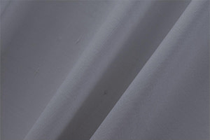 Ash Gray Cotton, Silk Double Shantung Apparel Fabric
