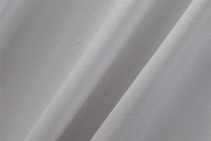 Stone Gray Cotton, Silk Double Shantung Apparel Fabric