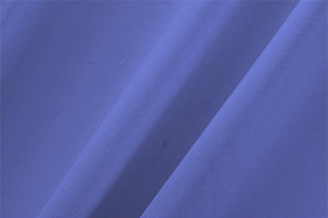 Sea Blue Cotton, Silk Double Shantung Apparel Fabric