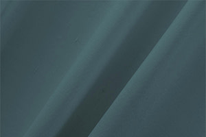 Reseda Blue Cotton, Silk Double Shantung Apparel Fabric