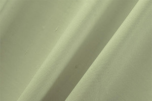 Lime Green Cotton, Silk Double Shantung Apparel Fabric
