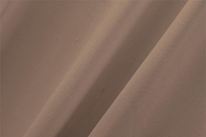 Almond Beige Cotton, Silk Double Shantung Apparel Fabric