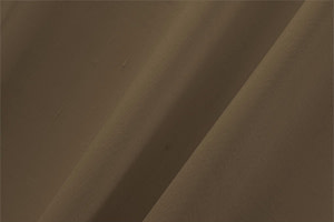 Walnut Brown Cotton, Silk Double Shantung Apparel Fabric