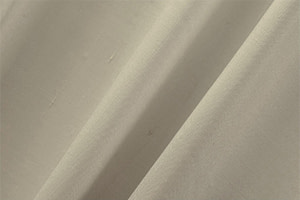 Sand Beige Cotton, Silk Double Shantung Apparel Fabric