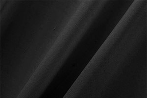 Abyss Blue Cotton, Silk Double Shantung Apparel Fabric