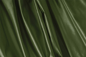 Olive Green Silk Duchesse Apparel Fabric