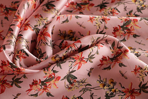 Flowers Print Apparel Fabric ST000149