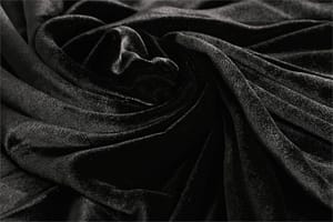 Velours de soie et viscose Noir pour habillement