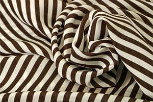 Brown, White Silk Polka Dot Fabric - Crepe Se Riga Omnibus 101805