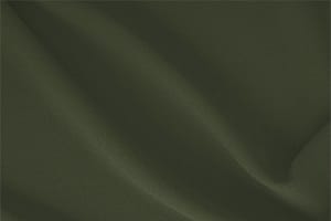 Tessuto Crepella di Lana Verde Abete in Lana per abbigliamento
