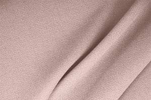 Tissu Double crêpe de laine Rose dragée en Laine pour vêtements
