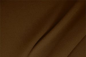 Badger Brown Wool Wool Double Crêpe fabric for dressmaking