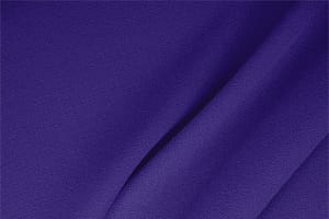 Tissu Double crêpe de laine Violet pétunia en Laine pour vêtements