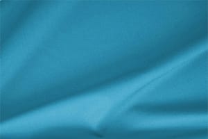 Tissu Gabardine Stretch Bleu turquoise en Laine, Polyester, Stretch pour vêtements