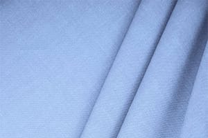 Tessuto Misto Lino Blu Fonte in Lino, Stretch, Viscosa per abbigliamento