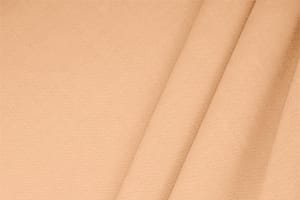 Tessuto Misto Lino Arancione Pesca in Lino, Stretch, Viscosa per abbigliamento