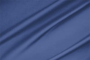 Tissu Satinette de coton stretch Bleu avion en Coton, Stretch pour vêtements