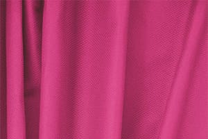 Fuchsia stretch cotton piqué fabric for dressmaking