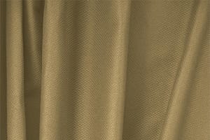 Tessuto Piquet Stretch Beige Noce in Cotone, Stretch per abbigliamento