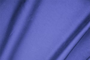 Tessuto Raso di Cotone Stretch Blu Zaffiro in Cotone, Stretch per abbigliamento