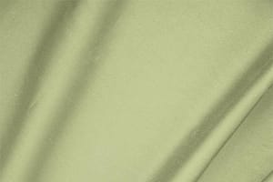 Tessuto Raso di Cotone Stretch Verde Sasso in Cotone, Stretch per abbigliamento