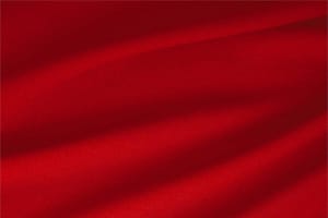 Tessuto Lana Stretch Rosso Fuoco in Lana, Poliestere, Stretch per abbigliamento