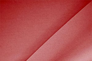 Tessuto Microfibra Crêpe Rosso Carminio in Poliestere per abbigliamento
