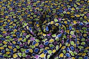 Black, Blue, Multicolor, Purple Silk, Viscose fabric for dressmaking