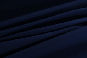 Tissu Double crêpe de laine Bleu Denim en Laine pour vêtements