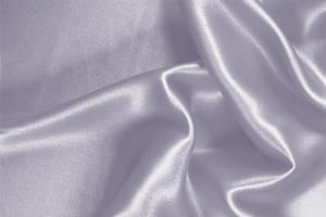 Pewter Silver Silk Crêpe Satin fabric for dressmaking