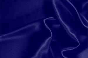 Persia Blue Silk Crêpe Satin fabric for dressmaking