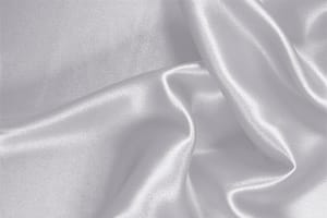 Silver Silver Silk Crêpe Satin fabric for dressmaking