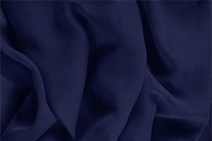Tissu Georgette Bleu marine en Soie pour vêtements