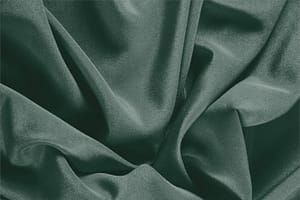 Pine Green Silk Crêpe de Chine fabric for dressmaking