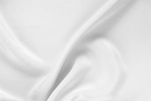 Tessuto Cady Bianco Ottico in seta per abbigliamento