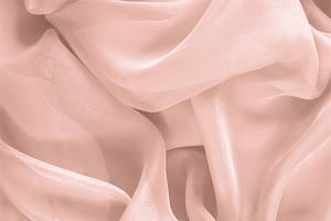 Tissu Chiffon Rose quartz en Soie pour vêtements