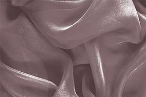 Tissu Chiffon Rose rosâtre en Soie pour vêtements
