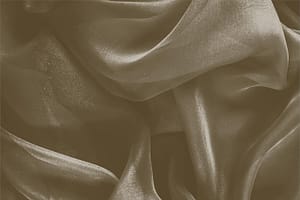 Bark Brown Silk Chiffon fabric for dressmaking